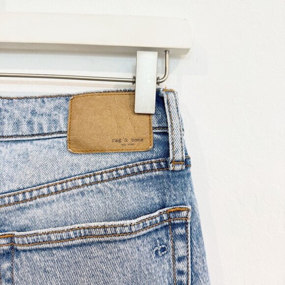 Rag & Bone Denim Peyton Mid Rise Two Tone Bootcut Luxury Light Jeans Casual 26 - Picture 6 of 8